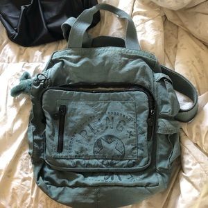 Kipling blue tote messenger bag